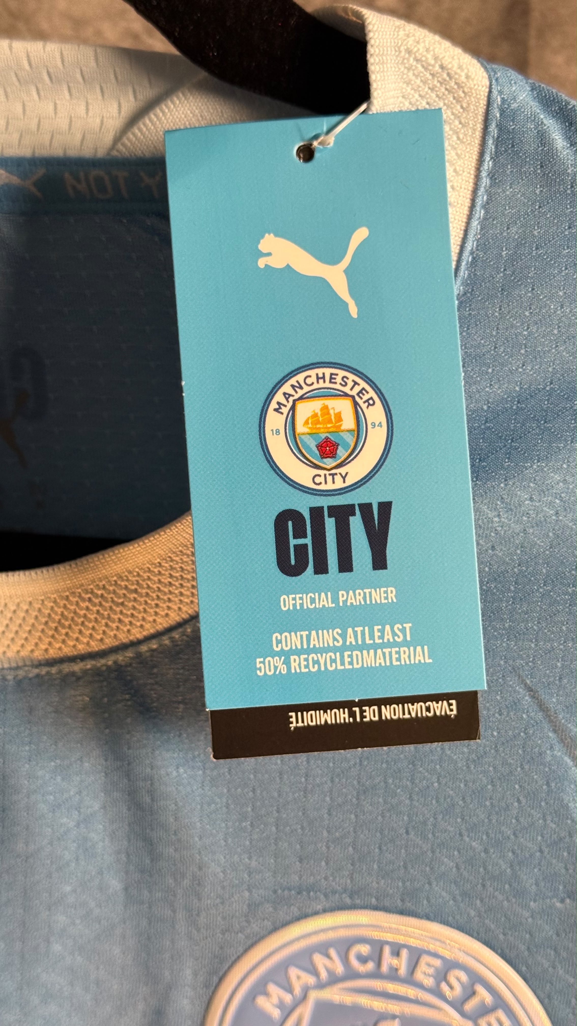 Manchester City Soccer Jersey 26/27 - Player Version